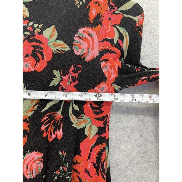 Tucker Tate Girls Dress Long Sleeve Black Floral Size Small (7/8) Fit & Flare - Picture 8 of 9